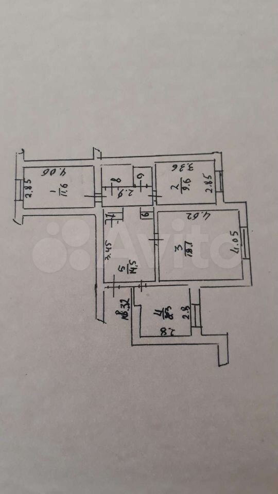 3-к. квартира, 67 м², 8/9 эт.