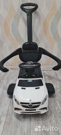 Детская машинка каталка mercedes с ручкой