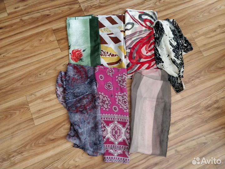 Газовый платок ссср,платки, шарфы весна натур
