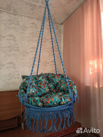 Подвесное кресло макраме