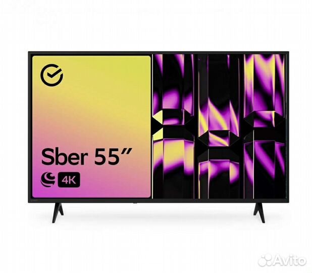 Новый Телевизор Sber SDX-55U4010B 55 (139) UHD 4K