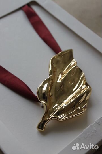 Колье ожерелье zara лист