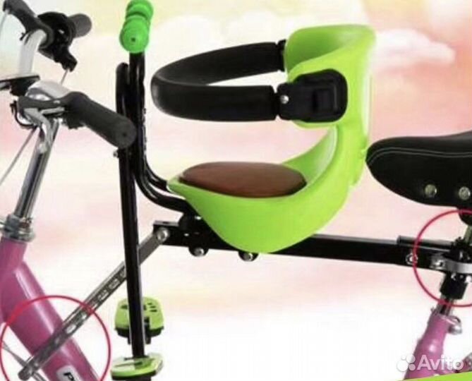 Велокресло детское кресло для велосипеда на раму