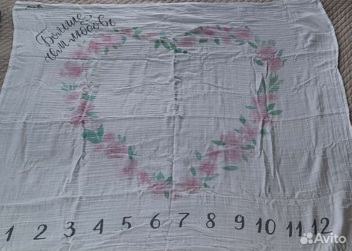 Пелёнка для фото по месяцам