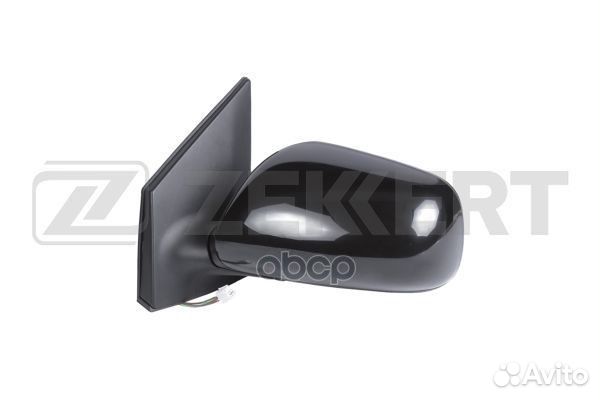 Зеркало в сборе левое / черное / выпуклое / эл