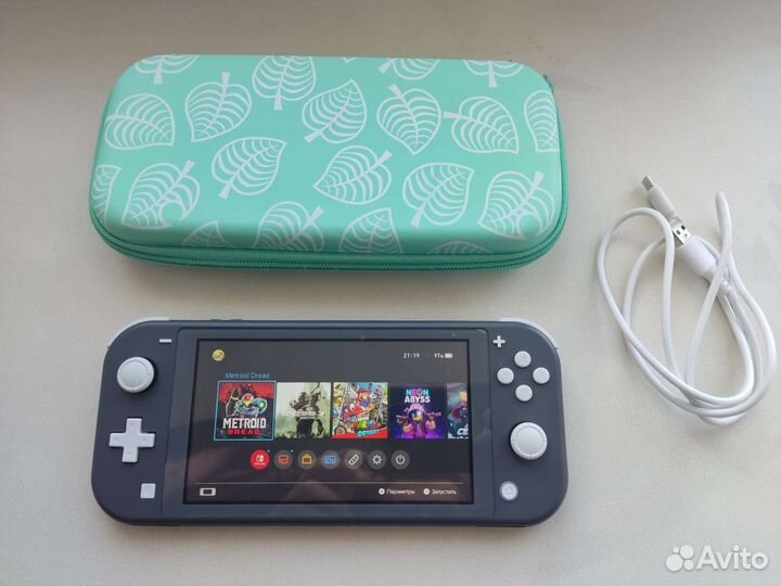 Прошитая Nintendo Switch Lite 96Gb+игры
