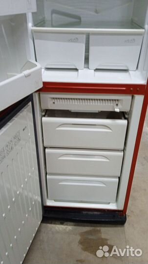 Красный холодилк Stinol No Frost доставка грузчики