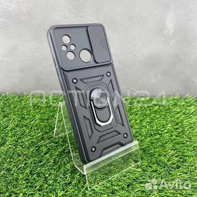 Чехол на Xiaomi Redmi 12C трансформер (черный)