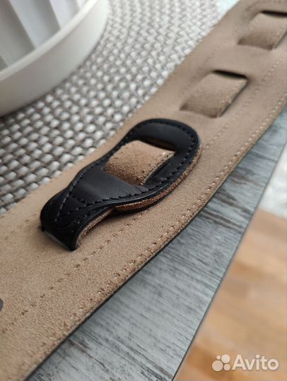 Гитарный ремень кожа, ручная роспись, AMC music