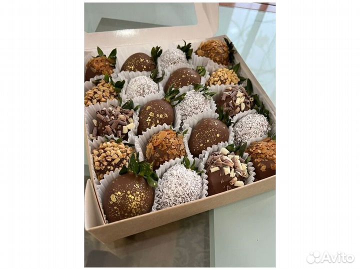 Клубника в шоколаде, букет из клубники KBK-5761