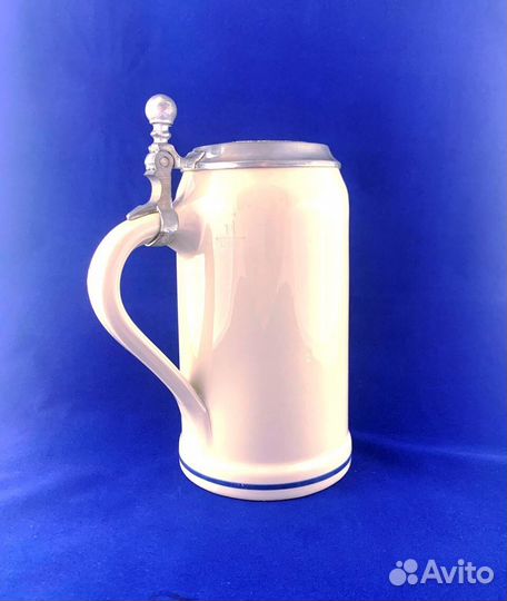 Литровая пивная кружка 