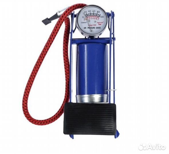 Насос ножной с манометром, 1 цилиндр