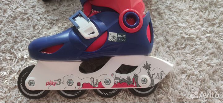 Ролики oxelo play 3 (30-32) с защитой