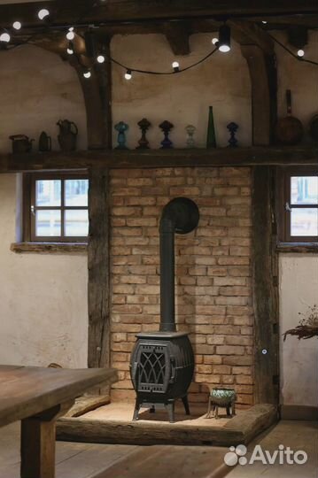 Печь-камин отопительно-варочная Бахта