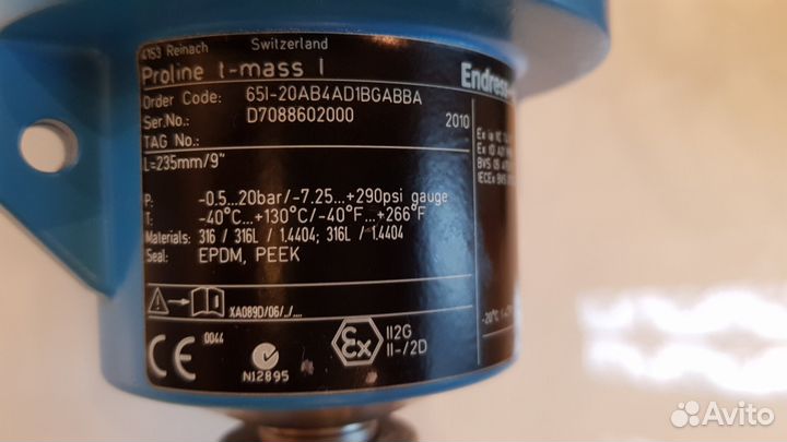 Термально-массовый Сенсор Газов Endress+Hauser