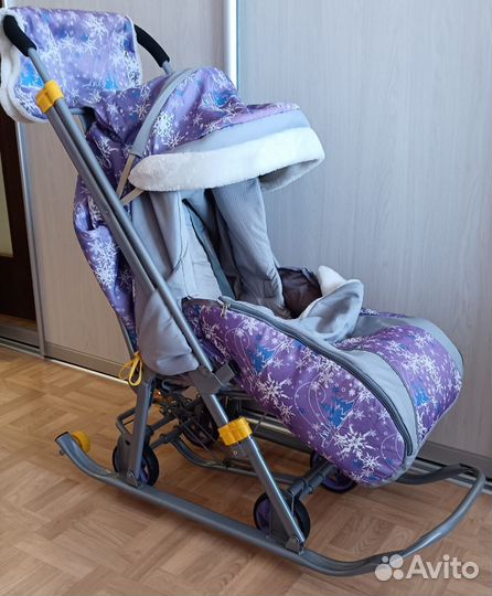 Детские санки коляска
