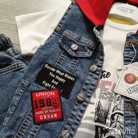 Джинсовый костюм на мальчика