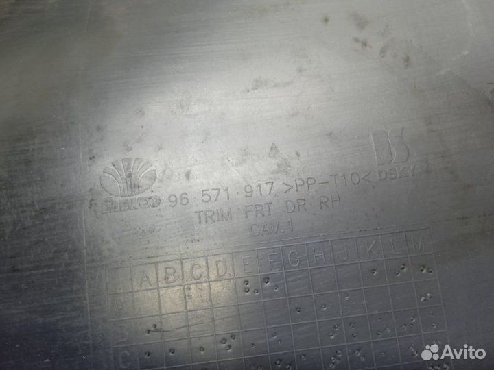 Обшивка двери передняя правая Daewoo Matiz 0.8