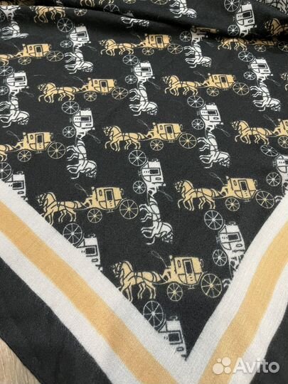 Кашемировый платок Coach черный новый теплый