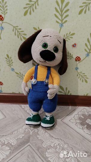 Игрушка ручной работы собака