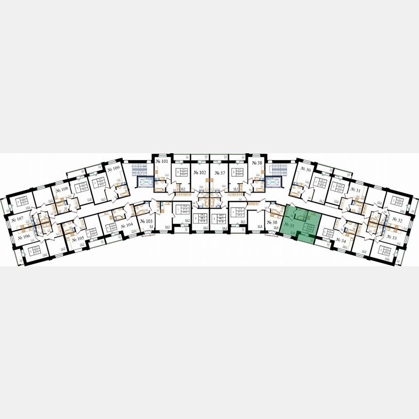 Квартира-студия, 32,8 м², 5/8 эт.