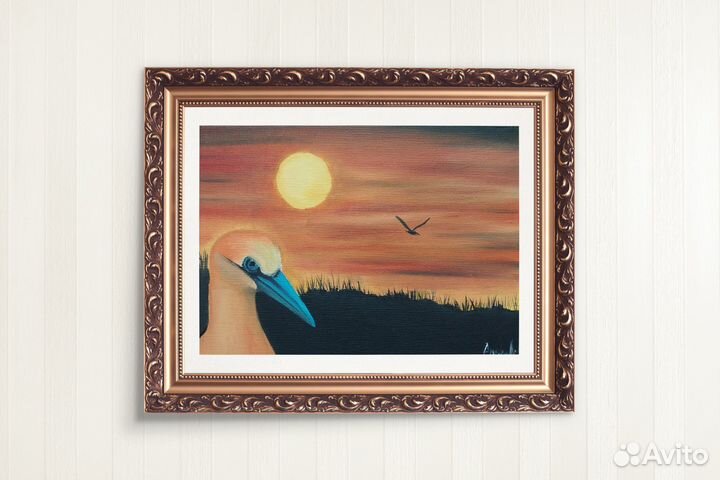 Картина маслом Закат