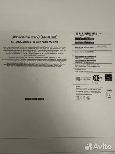 Apple macbook pro with apple m3 chip 2023