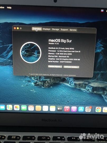 Apple MacBook Air 11 Early 2014 256GB