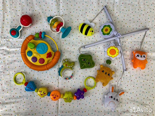 Детские игрушки 0+ мобиль в кроватку механический