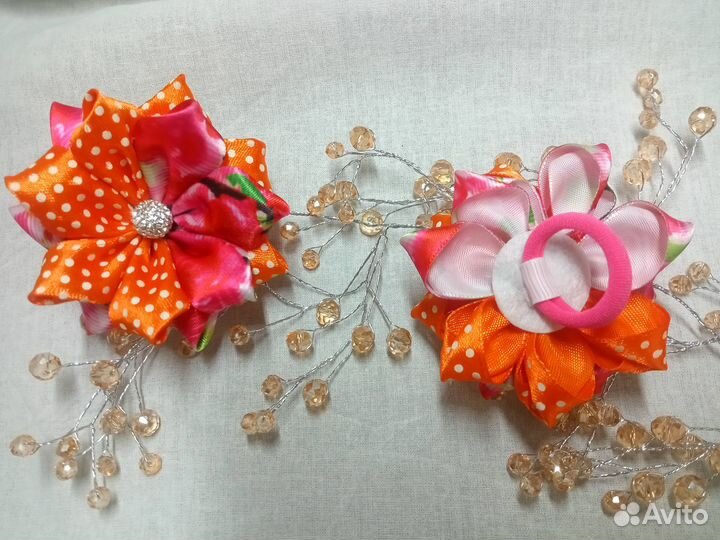 Набор Бантиков из 4 шт ручной работы