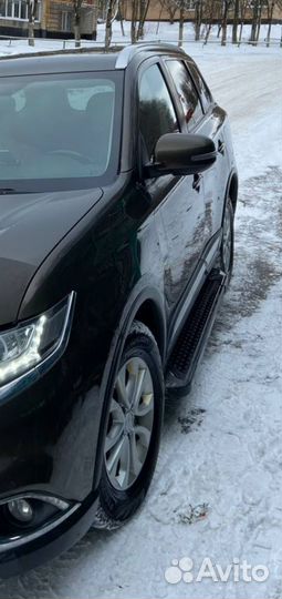 Подножки пороги на Mitsubishi Outlander