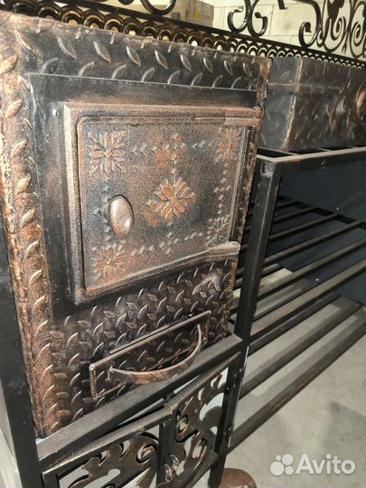 Мангальная зона, барбекю, печь под казан