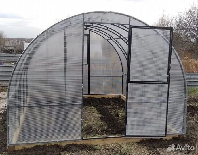 Теплица Усиленная с двойной дугой