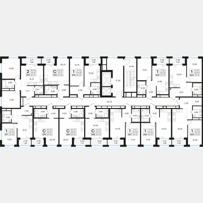 Квартира-студия, 30,7 м², 10/15 эт.