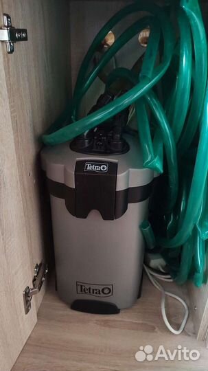 Аквариум джебо R2210 с фоном, грунтом, тумбой