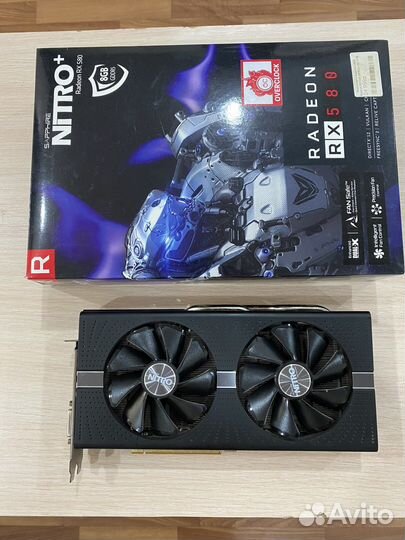 Sapphire AMD Radeon RX 580 nitro+ OC 8 Гб