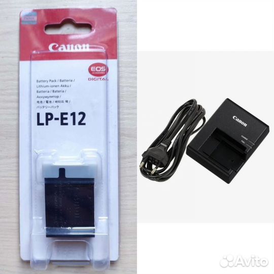 Canon LP-E12 АКБ + зу Canon LC-E12 Новый комплект