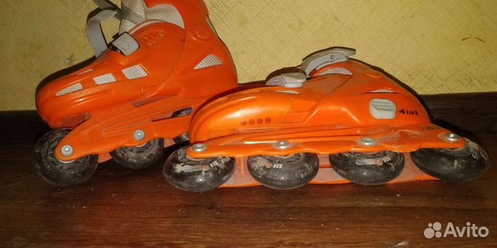Роликовые коньки детские раздвижные