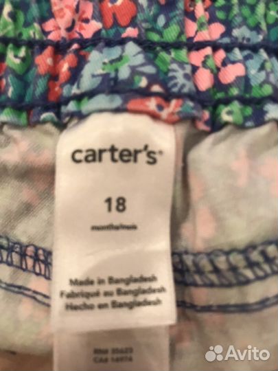 Брюки для девочки 18 месяцев Carters