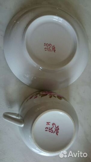 Чайный сервиз вербилки СССР Розы (винтаж)