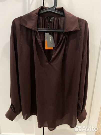 Massimo dutti блузка новая 42 р лиоцелл 100%