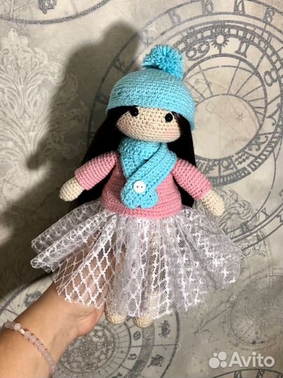 Кукла вязанная 27 см