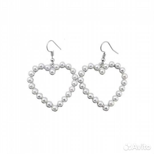 Серьги сердечки