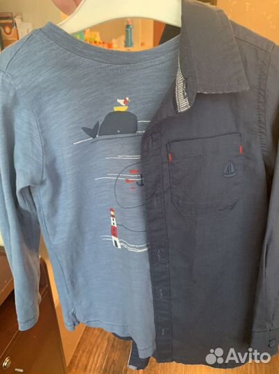 Двойка(рубашка и лонгслив ) для мальчика