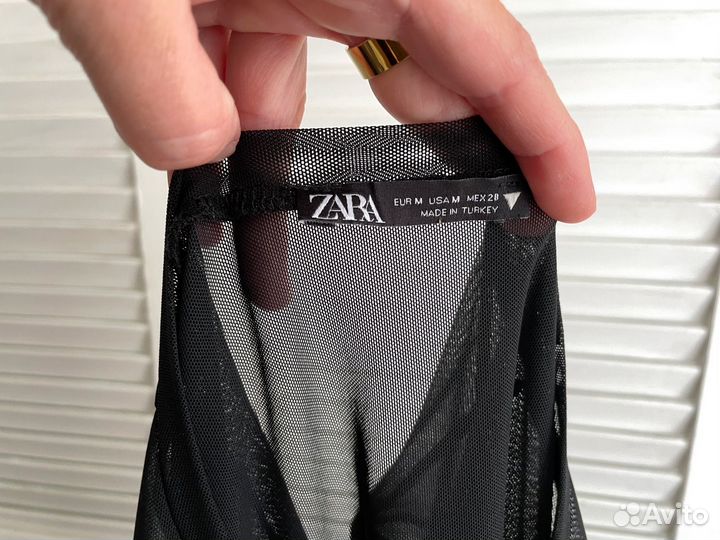 Лонгслив сетка Zara