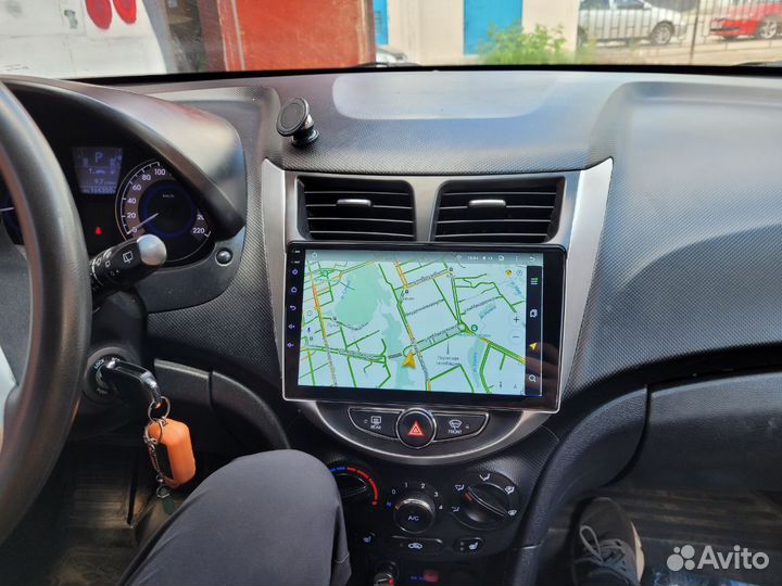 Android магнитола для Hyundai Solaris, есть Teyes