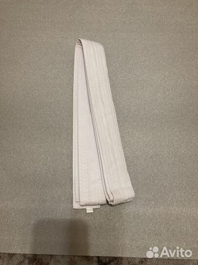 Белый пояс для кимоно