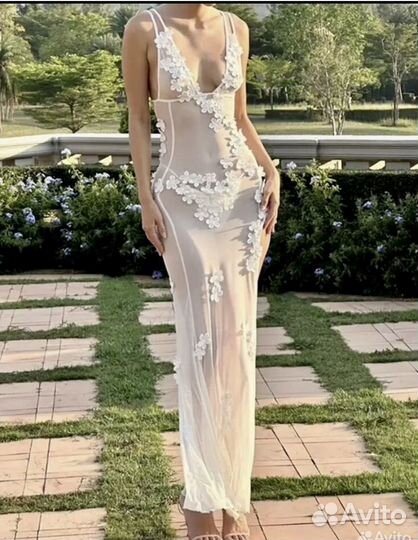 Платье для пляжа, дома, фотосессии 44-46