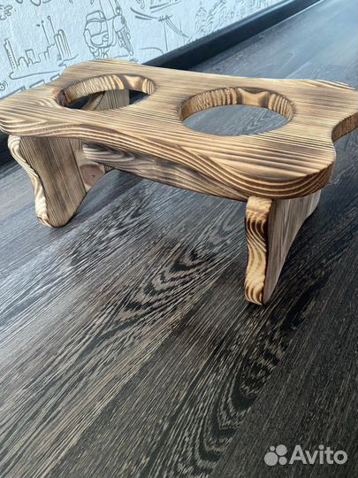 Подставка под миски для собак (деревянная)