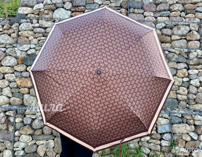 Зонт женский Michael Kors автомат коричневый новый